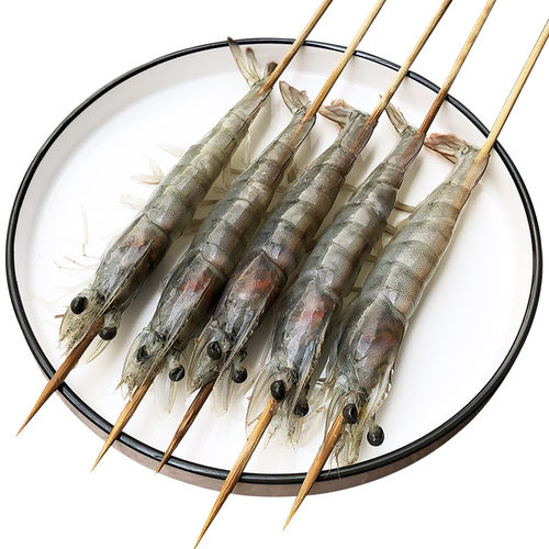 北京户外 烧烤食材半成品【 大虾5串/袋】  烧烤材料 羊肉串烧烤 - 图3