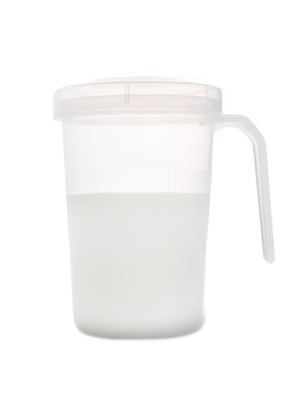茶花牛奶杯微波炉专用可加热儿童早餐杯家用泡牛奶燕麦带盖奶杯子