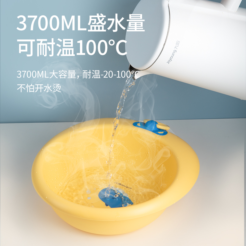 茶花初生婴儿洗脸盆新生儿童家用加厚洗屁股可爱卡通学生宝宝澡盆_茶花官方店_家庭/个人清洁工具-第5张图片-提都小院
