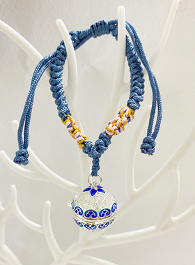 保色景泰蓝香囊球手链