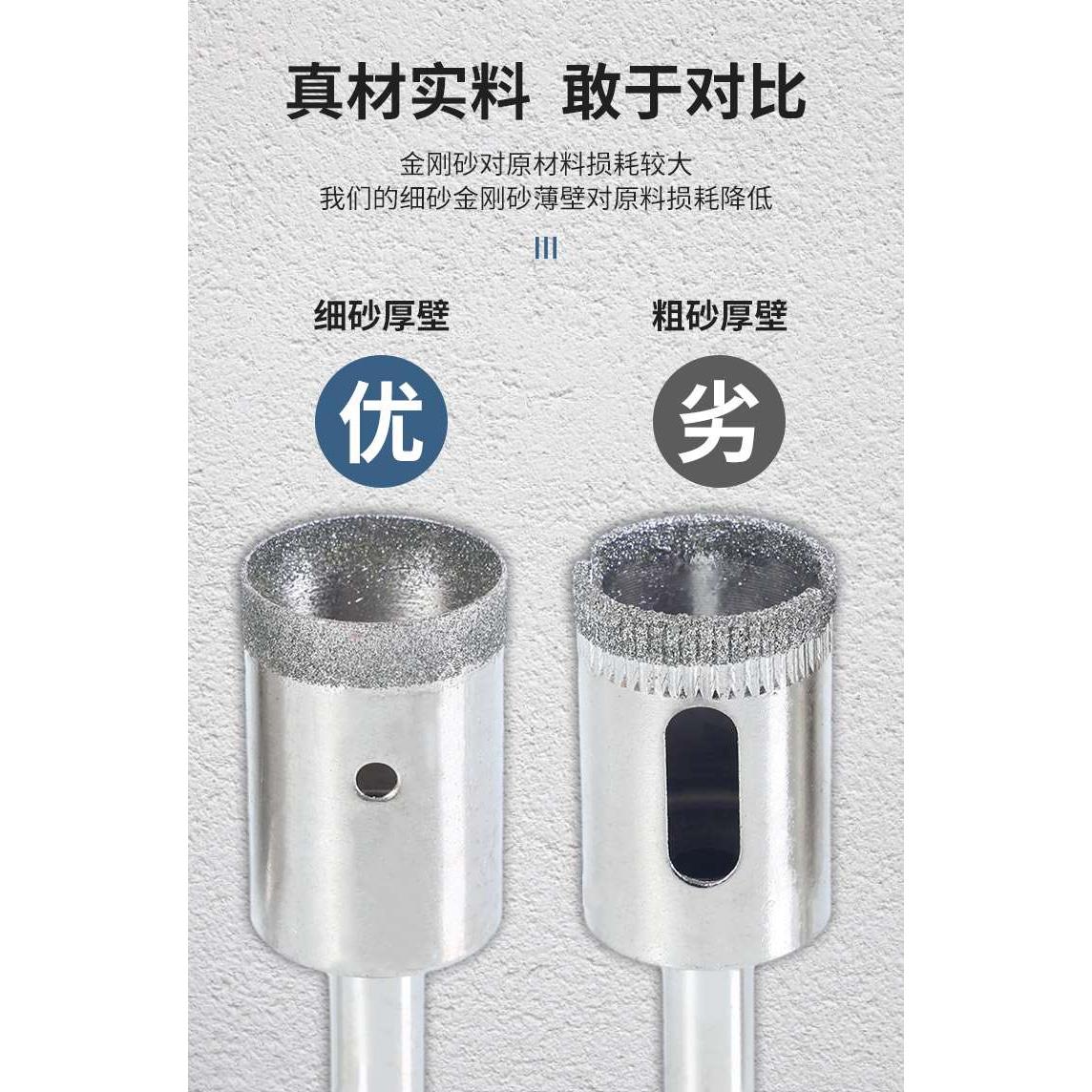 Fine sand jade hole opener jade ring glass tile stone stone emery punch drill bit artifact tool