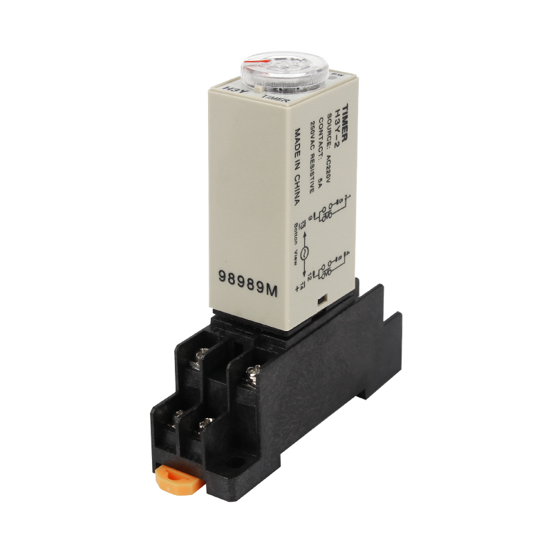 时间继电器H3Y-2/4通电延时AC220V银触点小型时间继电器DC24V12V - 图3