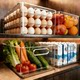 3 pack thickened refrigerator storage box egg organizer box