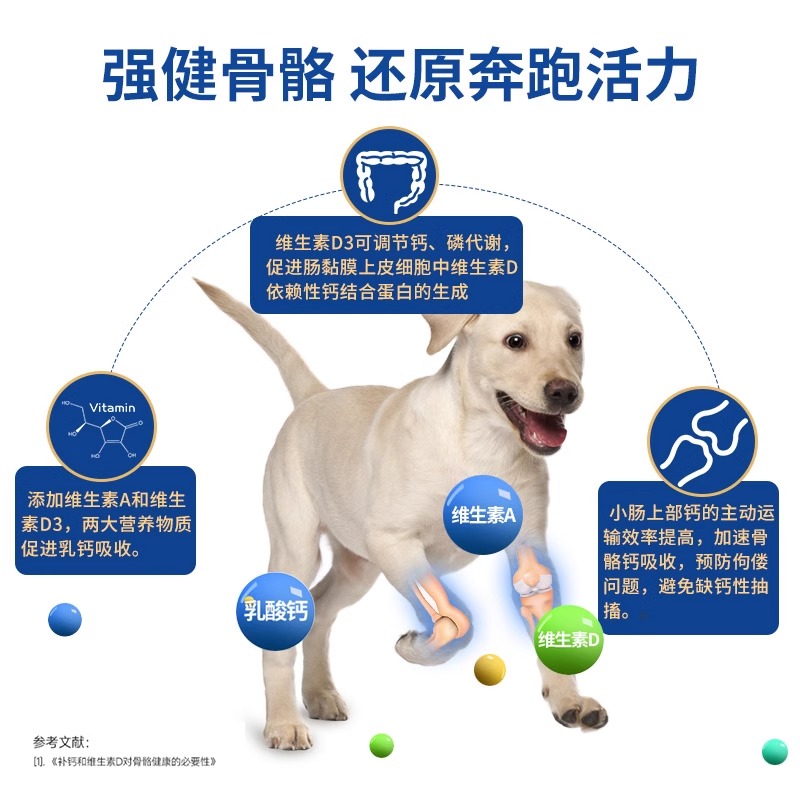 麦富迪狗狗钙片小型犬金毛补钙微量元素宠物成幼犬维生素补充营养 - 图3