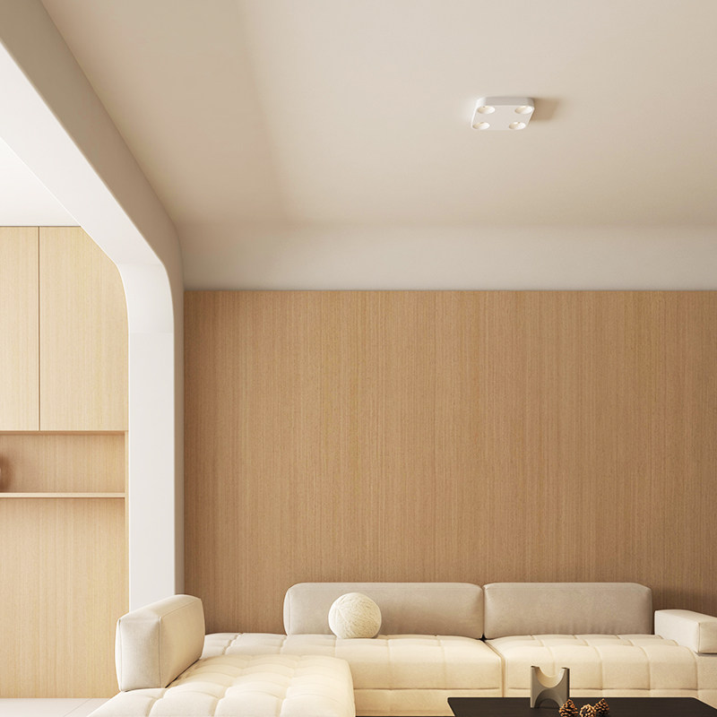 仙人掌先生小云盘36mm超薄四头斗胆灯明装无主灯客厅护眼吸顶灯,淘宝优惠券,粉丝福利购,淘宝优惠卷