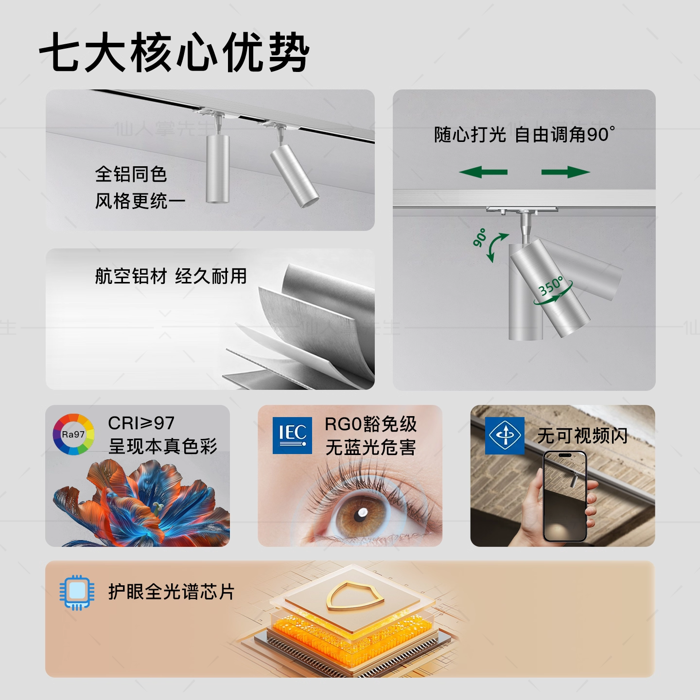 仙人掌先生中古包豪斯明装三线轨道灯拉丝银色工业风不锈钢轨道灯,淘宝优惠券,粉丝福利购,淘宝优惠卷