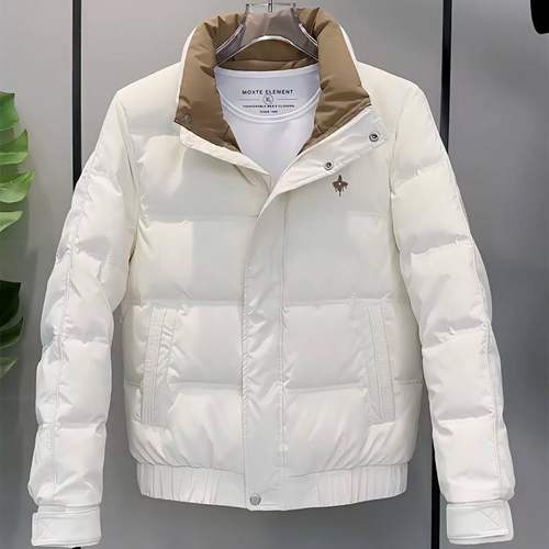 凯乐石薄荷立领短款羽绒服男冬季加厚保暖休闲上衣青春潮流韩版修 - 图1