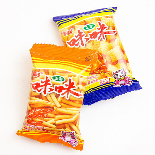 爱尚咪咪虾条吃货大礼包儿童零食大全怀旧办公室休闲食品薯片网红 - 图3