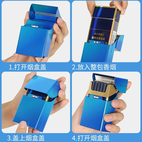 Портсигар, портативная ультратонкая металлическая высококлассная коробка, алюминиевый сплав, делается под заказ, подарок на день рождения