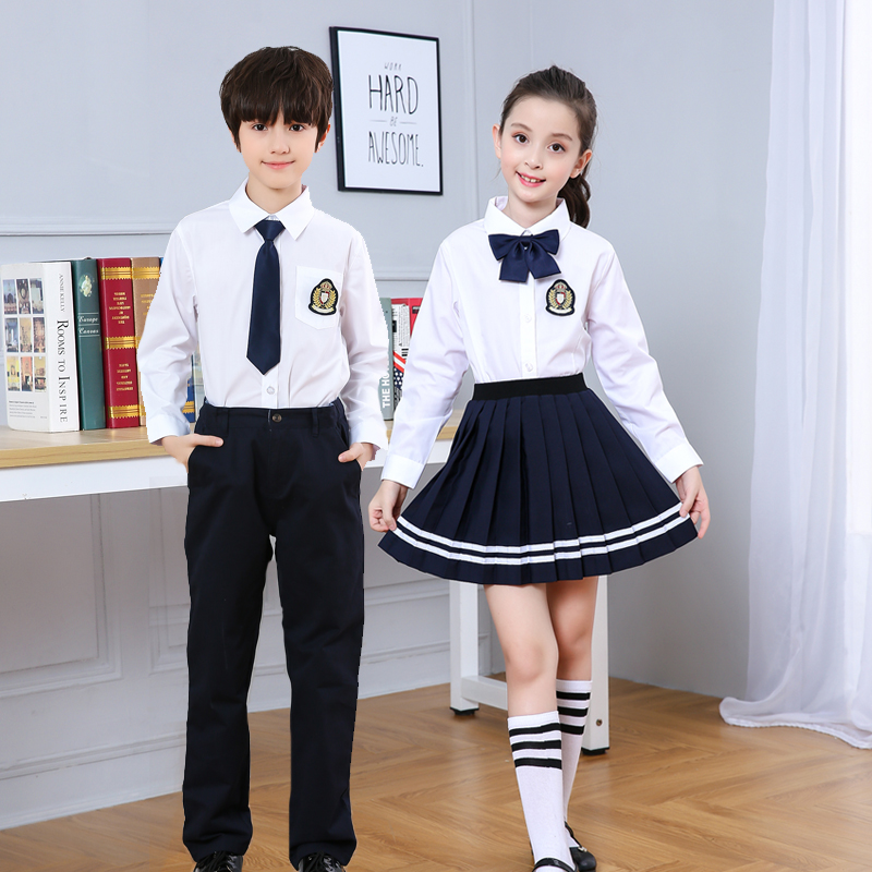 儿童大合唱演出服幼儿园班服英伦校服中小学生诗朗诵表演服毕业照