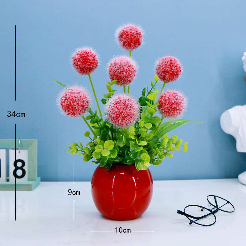 小清新仿真假花陶瓷小盆栽塑料花盆景室内装饰假花办公室摆件绢花,淘宝优惠券,粉丝福利购,淘宝优惠卷