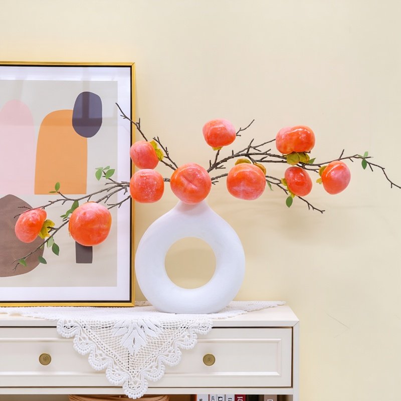 石榴仿真花客厅摆设干花花瓶装饰花艺摆件家居软装发财果柿柿如意,淘宝优惠券,粉丝福利购,淘宝优惠卷