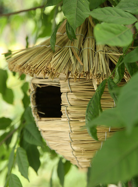 手工草编鸽子窝花园别墅用品户外