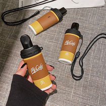 McDonalds Coffee Cup RELX pleasing 5 generations of solid cartoon Silicone Protective Sleeve Pleasing 1 Elite 4 Generations Hanging Necklace