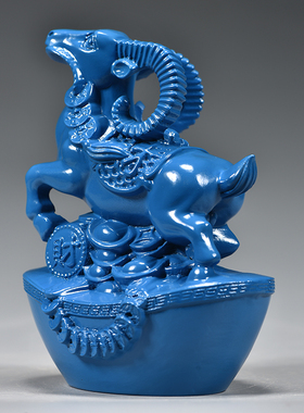 木雕羊摆件实木质生肖羊动物装饰