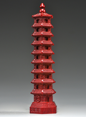 红花梨木祝福新古典客厅摆件