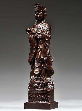 黑檀木雕刻海神妈祖娘娘