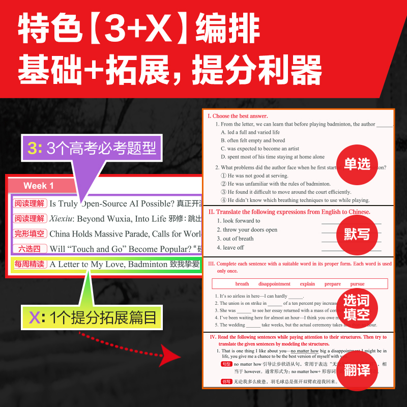 【新版第2辑】高中英语时文阅读提分训练3+X ssp上海学生英文报华理社时文阅读题源外刊高一高二高三高考完形阅读题华理社 - 图2