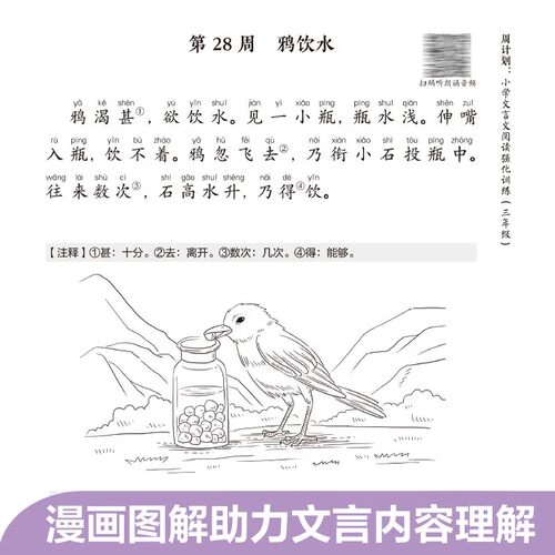 周计划 文言文阅读 小学文言文阅读强化训练三四五六年级3456年级+小升初小学生文言文古诗文启蒙读本经典诵读注音版小古文解析 - 图2