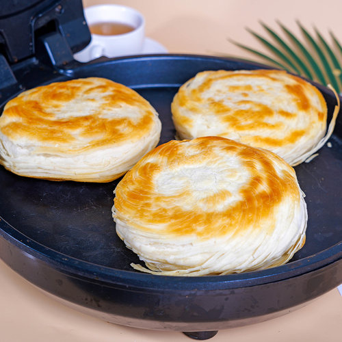 老潼关千层饼肉夹馍饼胚商用烧饼酥脆早餐速食农家手工饼坯 - 图0