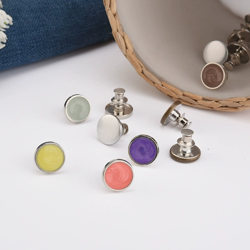 Джинсы без гвоздей, пуговицы, мужчины и женщины универсальные регулируемые, съемные брюки, свободное изменение на талии на большие пуговицы, кнопки, кнопки талии