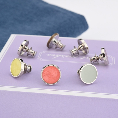 Джинсы без гвоздей, пуговицы, мужчины и женщины универсальные регулируемые, съемные брюки, свободное изменение на талии на большие пуговицы, кнопки, кнопки талии