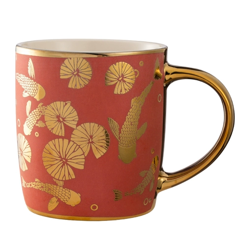 Творческая личность в китайском стиле пара керамический национальный подарочный кабинет прилива водяной чашка с ложкой с ложкой, пьющей водяную кружку домой