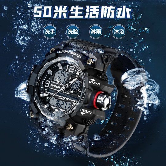 Elektronische Herrenuhr im Militärstil