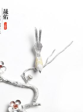 晟佑简约家用桌面锡制创意饰品个性小摆件现代电视柜储物柜装饰品