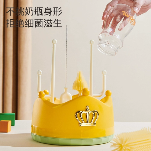 凉凉熊 Гигиенический ершик для бутылочки, силиконовая щетка, щеточка для новорожденных для младенца, моющее средство для бутылочек, кисть