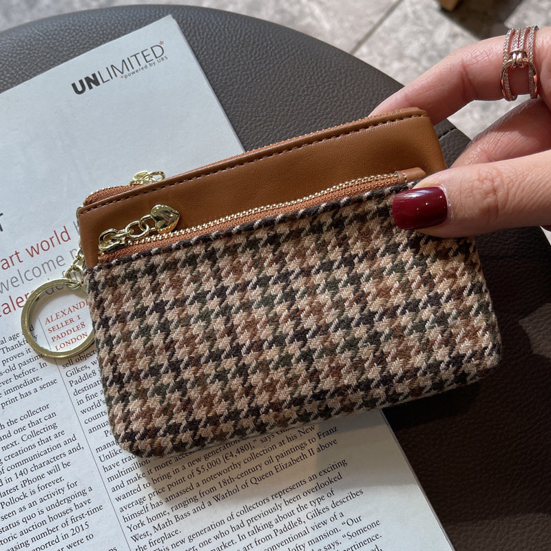 帆布女2021新款小众设计时尚小钱包 奔蕾钱包