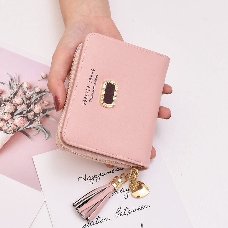 奔蕾女短款学生韩版可爱折叠钱包 奔蕾钱包