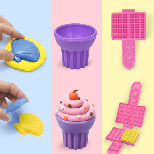 艺启乐188款彩泥3D模具幼儿园橡皮泥粘土工具儿童手工DIY玩具套装