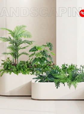 森泰家居仿真花槽造景花箱摆设