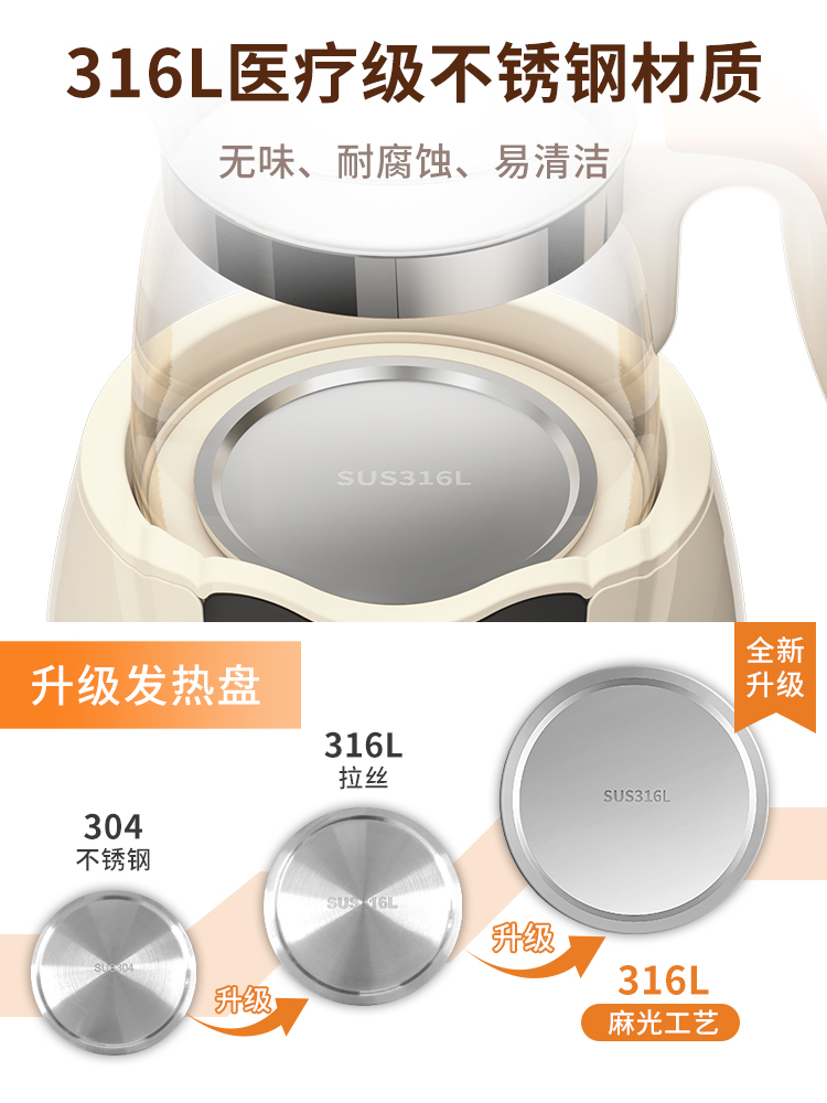 保温壶大容量恒温烧开水家用24小时宿舍学生暖壶热水壶煮玻璃茶壶-图1