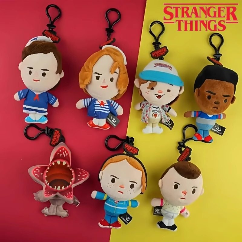 正版Stranger Things怪奇物语挂件周边毛绒玩偶公仔钥匙扣max挂饰,淘宝优惠券,粉丝福利购,淘宝优惠卷
