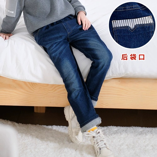 涂涂虎 Осенние джинсы для мальчиков, детские джинсовые штаны для отдыха, 2-8 лет, свободный крой