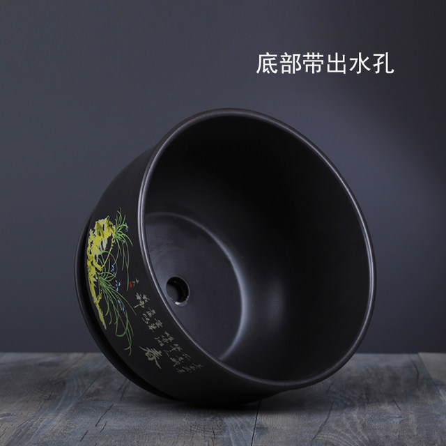 Flower Pot Ceramic With Tray Extra Large Clearance