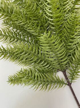 厂家 仿真植物杉树叶 28头塑料冷杉叶 园林中式迎客松花艺装饰