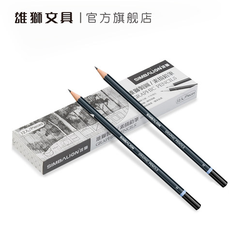 雄狮素描铅笔初学者绘画速写2h4b6b8b软中硬绘图2比4b美术用品10b画画套装hb美术生专用工具 - 图3