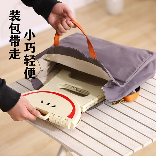 瀛欣折叠小板凳圆凳家用便携矮登卡通儿童椅子户外创意加厚塑料凳 - 图2
