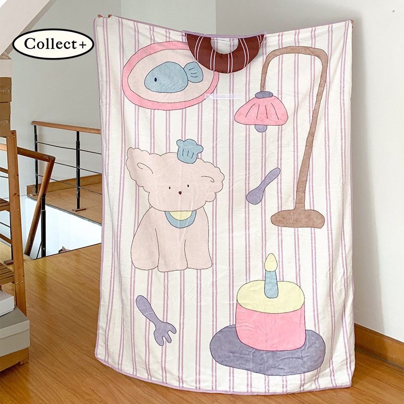 艺术收藏夹 小酒馆 毛毯空调毯便携休闲毯可折叠办公室午睡毯礼物,淘宝优惠券,粉丝福利购,淘宝优惠卷