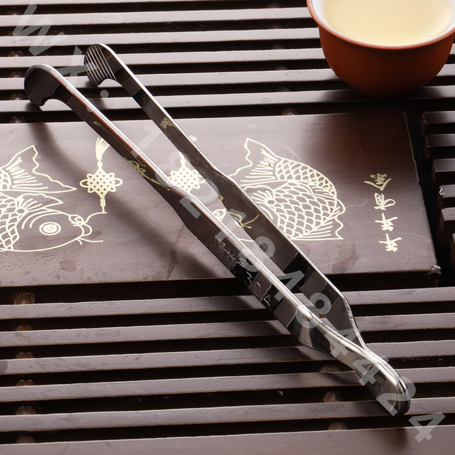 304 stainless steel thickened tea clip Kung Fu tea set metal tweezers cup clip anti-scalding tea clip tea ceremony accessories