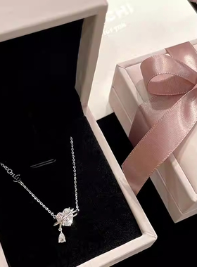 999足银爱心项链生日七夕礼物