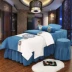 Bộ đồ giường cao cấp massage tùy chỉnh cao cấp làm đẹp giường bao gồm bốn bộ dầu gội phòng cotton và vải lanh thêu màu rắn Hàn Quốc - Trang bị tấm