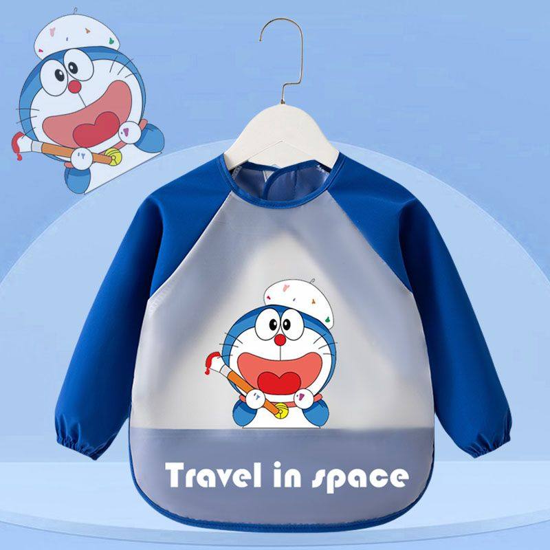 儿童罩衣宝宝吃饭围兜长袖防水防脏TPU免洗婴儿饭兜围裙反穿衣,淘宝优惠券,粉丝福利购,淘宝优惠卷