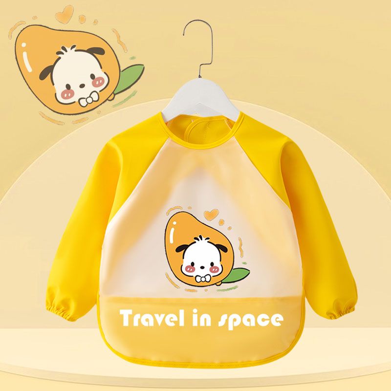 儿童罩衣宝宝吃饭围兜长袖防水防脏TPU免洗婴儿饭兜围裙反穿衣,淘宝优惠券,粉丝福利购,淘宝优惠卷