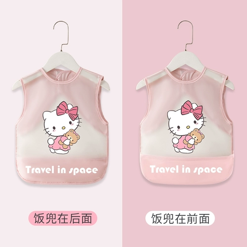 Водонепроницаемый летний детский нагрудник для еды без рукавов, фартук подходит для мужчин и женщин для девочек, анти-грязь, с карманом