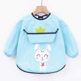 Детский фартук, демисезонный лонгслив, водонепроницаемый нагрудник подходит для мужчин и женщин для еды, анти-грязь