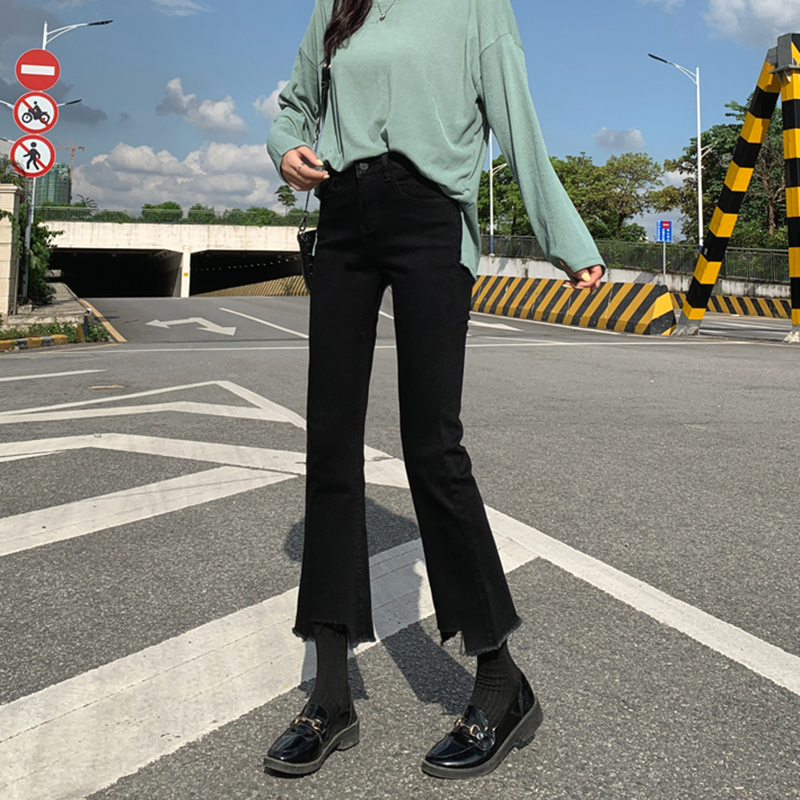 高腰2021春秋新款显瘦百搭牛仔裤 caiwinking牛仔裤